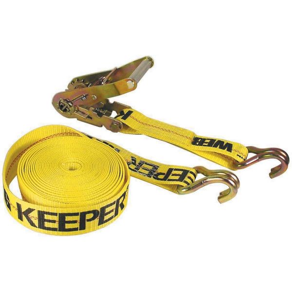 Keeper - 2x27' Ratchet Tie Down W/ J Hooks