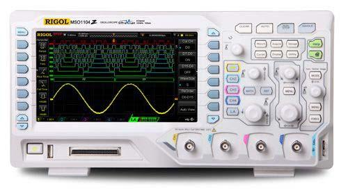 Rigol DS1104Z 100 MHz Digital Oscilloscope (4ch) w/ Logic Analyzer (16bit) and 25MHz Function Arbitrary Generator and RPL1116 Logic Probe
