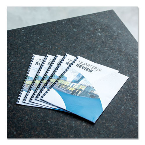 Plastic Comb Bindings, 1/2 Diameter, 90 Sheet Capacity, Navy Blue, 100/pack