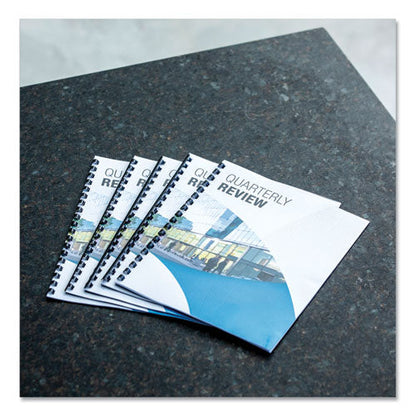 Plastic Comb Bindings, 1/2 Diameter, 90 Sheet Capacity, Navy Blue, 100/pack