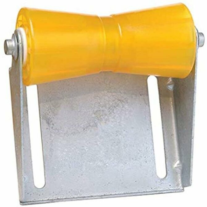 Tie Down Engineering  - Keel Roller with Panel Bracket Assembly 5 Yellow